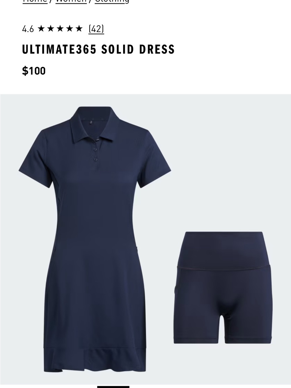 adidas women's ultimate golf dress